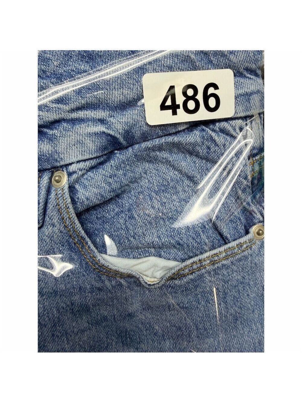 Good American Jeans Womens Size 14 Light Wash Blue High Rise Straight - Picture 10 of 11